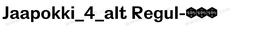 Jaapokki_4_alt Regul字体转换